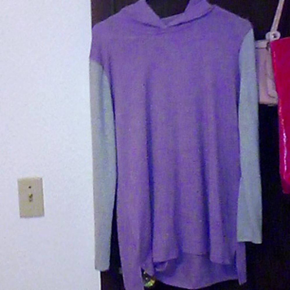 Grey purple sweathsirt